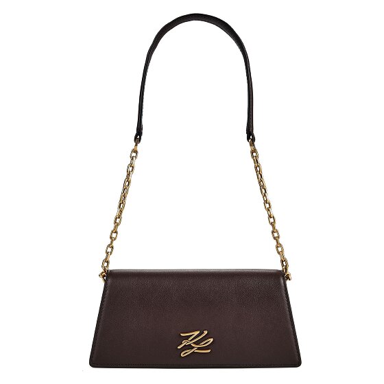 Karl Lagerfeld Autograph Sac à bandoulière Cuir véritable 20.5 cm