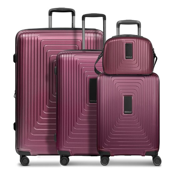 Redolz Essentials 14 Set de valises à 4 roulettes + Beautycase 4 pcs. avec soufflet extensible