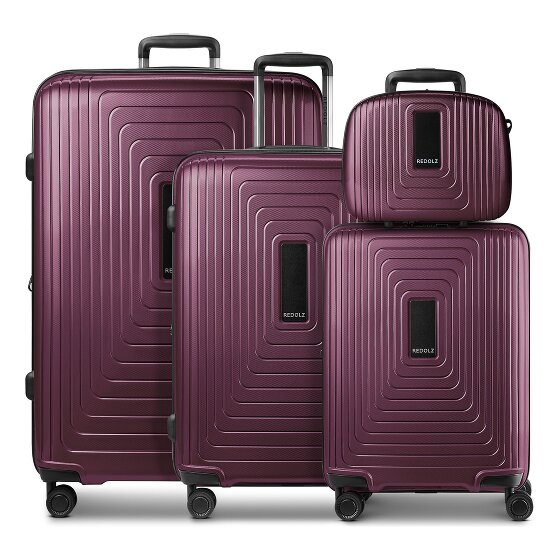 Redolz Essentials 14 Set de valises à 4 roulettes + Beautycase 4 pcs. avec soufflet extensible
