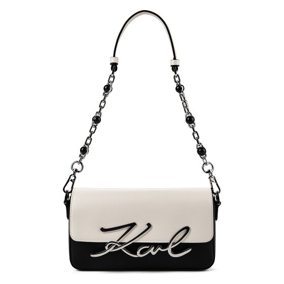Karl Lagerfeld Signature 2.0 Sac à bandoulière Cuir véritable 22 cm