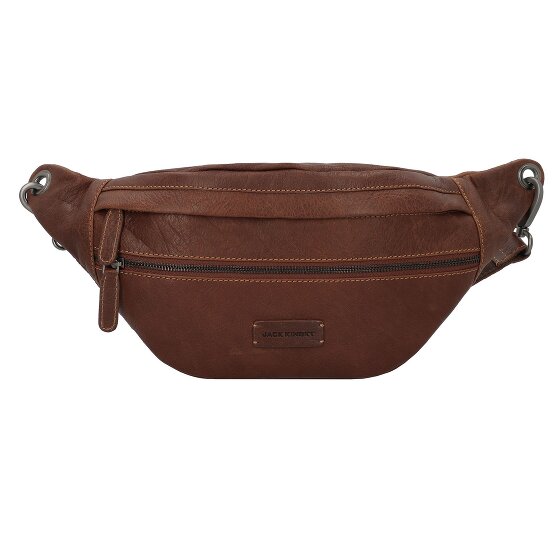 Jack Kinsky Porto Sac banane Cuir véritable 30 cm