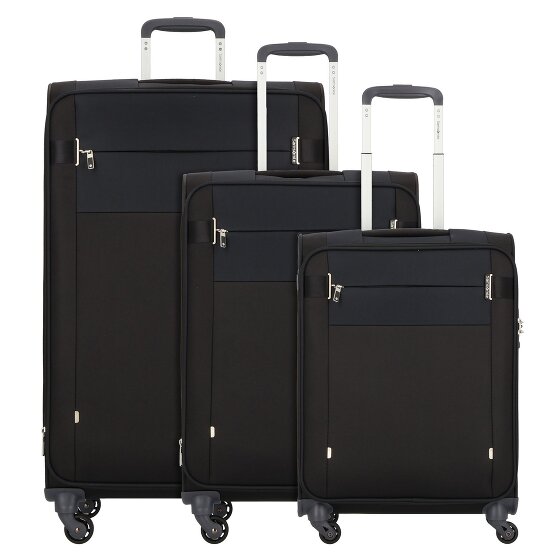 Samsonite Citybeat 4 roulettes Set de valises 3 pièces avec soufflet d'extension