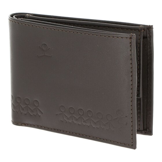 oxmox Leather Porte-monnaie Protection RFID Cuir véritable 11 cm