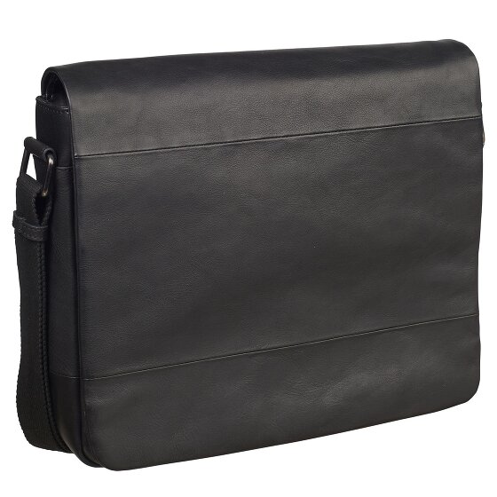 Leonhard Heyden Hamburg Messenger en cuir, 32 cm, compartiment pour ordinateur portable