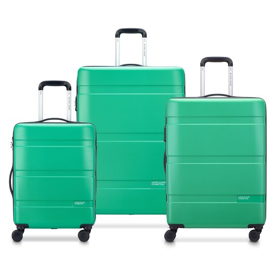 Delsey Paris x United Colors of Benetton Now Hardside Set de valises à 4 roulettes 3 pcs. avec soufflet extensible