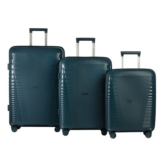 Worldpack Havanna 4 roulettes Set de valises 3 pièces