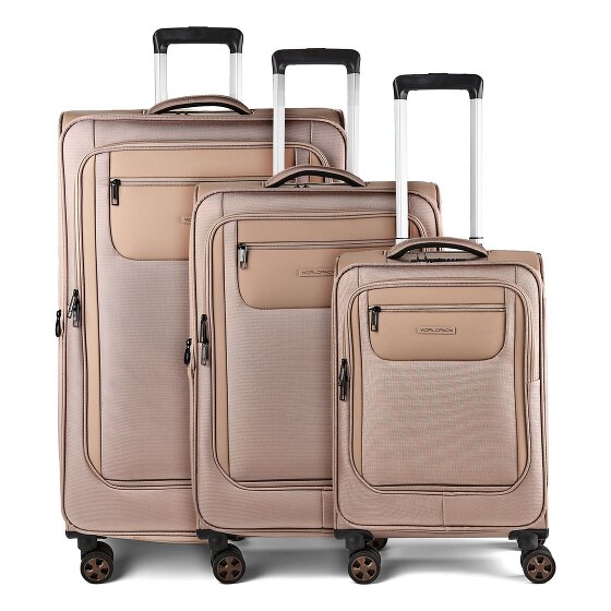 Worldpack Oxford 4 roues Set de valises 3 pièces '"avec soufflet d''extension"'