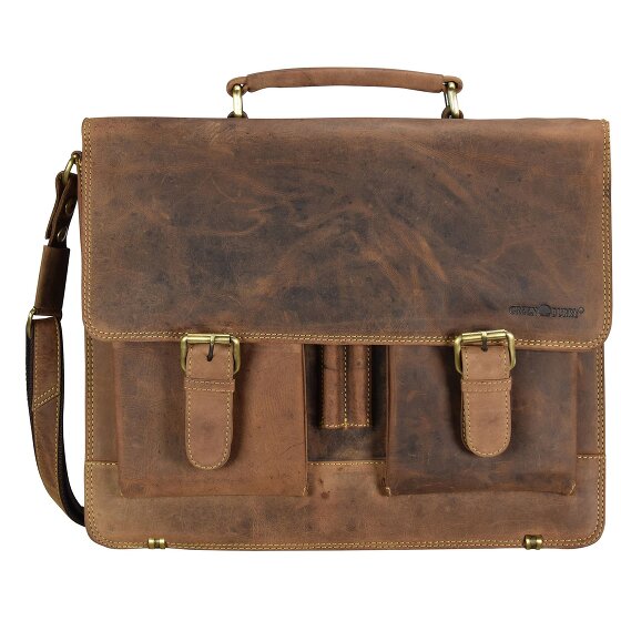 Greenburry Porte-documents Vintage en cuir 40 cm pour ordinateur portable