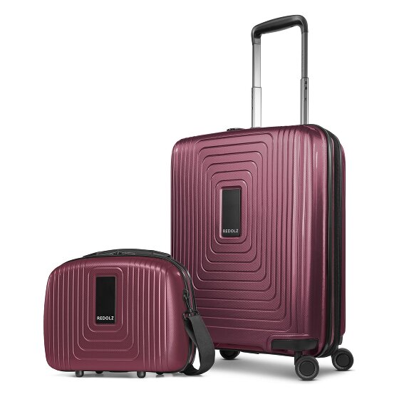 Redolz Essentials 14 Set de valises 2 pcs. trolley cabine avec soufflet extensible & Beautycase
