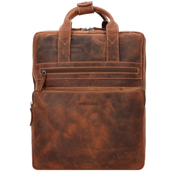 Greenburry Sac à dos Vintage en cuir 38 cm pour ordinateur portable