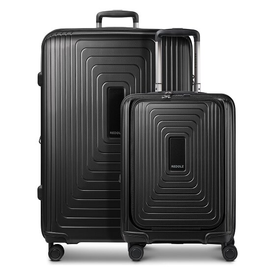 Redolz Essentials 14 Set de valises à 4 roulettes 2 pcs. compartiment pour ordinateur portable avec soufflet d'extension