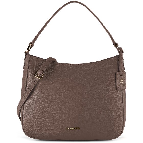 Lazarotti Sac à bandoulière Hobo en cuir de Bologne, 27 cm