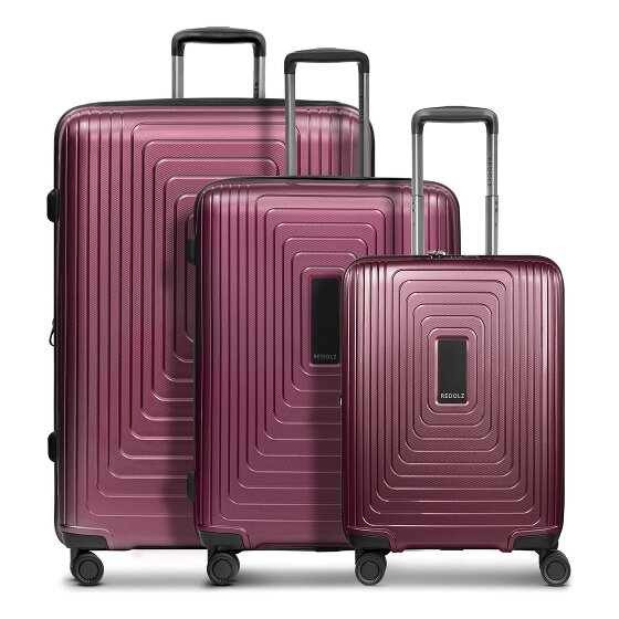 Redolz Essentials 14 4 roulettes Set de valises 3 pièces avec soufflet d'extension