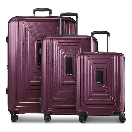 Redolz Essentials 14 4 roues Set de valises 3 pièces avec soufflet d'extension