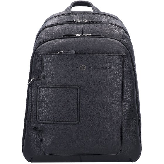 Piquadro Sac à dos en cuir Vibe 43 cm, compartiment pour ordinateur portable