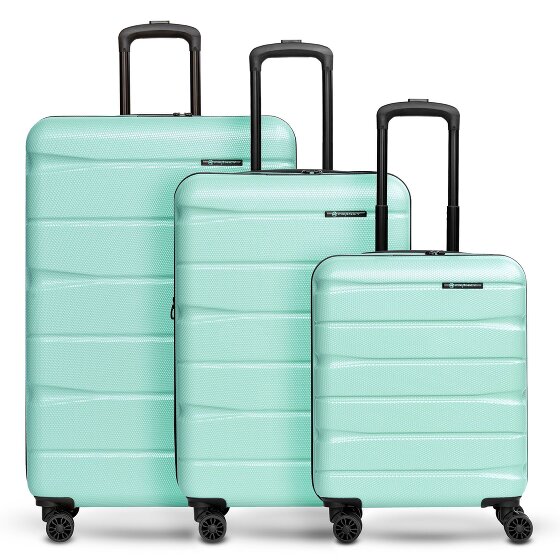 Franky Munich 4.0 Set de valises à 4 roulettes 3 pièces avec soufflet extensible