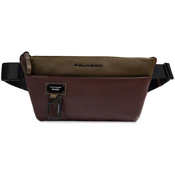 Piquadro Harper Sac banane Cuir 34 cm avec soufflet d'extension
