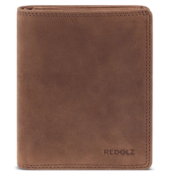 Redolz Leather Essentials HF Porte-monnaie en cuir RFID 9,5 cm