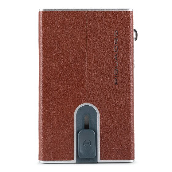 Piquadro Black Square Porte-cartes de crédit en cuir 6 cm