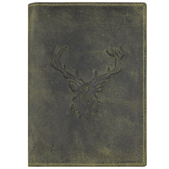 Greenburry Porte-cartes d'identité Vintage Hirsch en cuir 12 cm