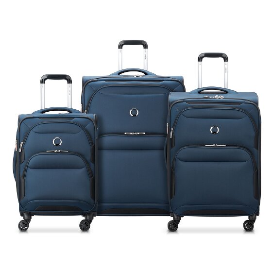 Delsey Paris Sky Max 2.0 4 roulettes Set de valises 3 pièces avec soufflet d'extension