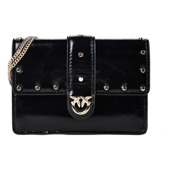PINKO Love Pocket Studs Mini sac à bandoulière Cuir véritable 13 cm