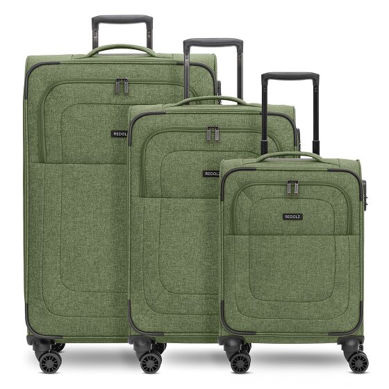 Redolz Essentials 12 THREE SET 4 roues Set de valises 3 pièces avec soufflet d'extension