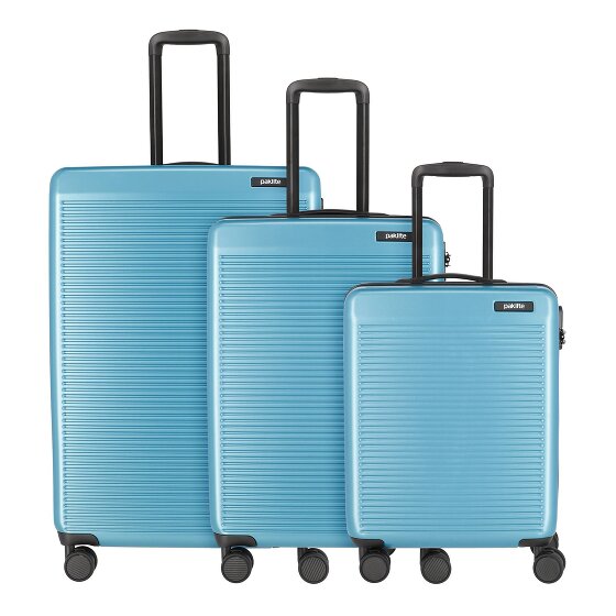 Paklite Sienna 4 roulettes Set de valises 3 pièces