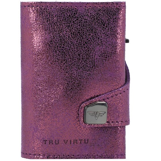 Tru Virtu Click & Slide Porte-cartes de crédit RFID en cuir 6,5 cm