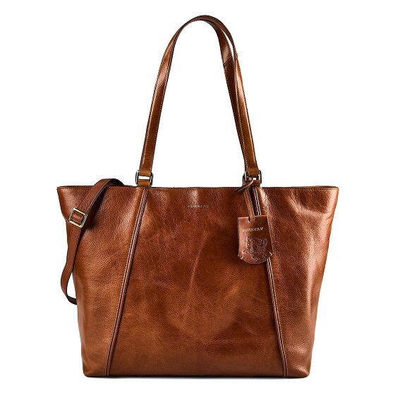 Burkely Fine Florence Sac de shopper Cuir véritable 37 cm Compartiment ordinateur