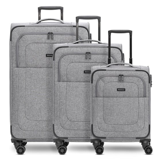 Redolz Essentials 12 THREE SET 4 roues Set de valises 3 pièces avec soufflet d'extension