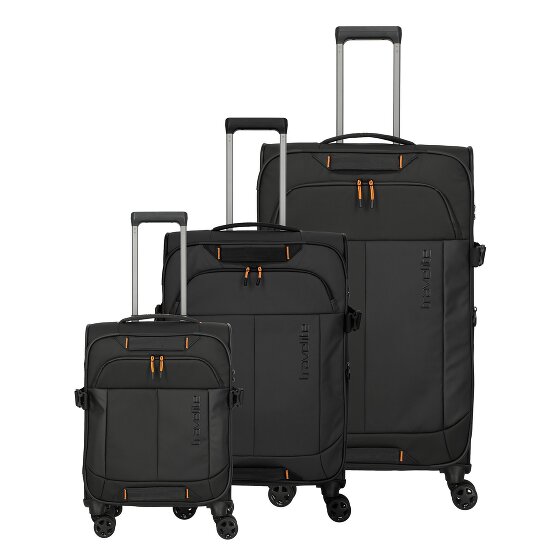 Travelite Briize 4 roulettes Set de valises 3 pièces avec soufflet d'extension