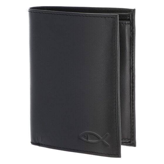 oxmox Leather Porte-monnaie Protection RFID Cuir véritable 13 cm
