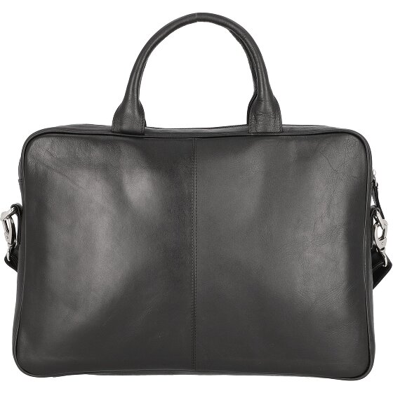 Dermata Porte-documents en cuir 39 cm Compartiment pour ordinateur portable