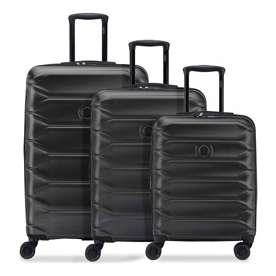 Delsey Paris Meteor 4 roues Set de valises 3 pièces avec soufflet d'extension
