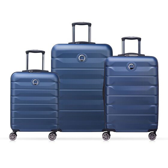Delsey Paris Air Armour 4 roulettes Set de valises 3 pièces avec soufflet d'extension