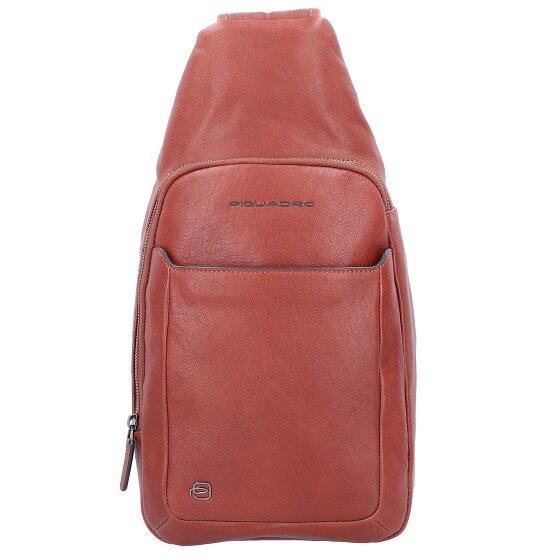 Piquadro Black Square Sac à bandoulière en cuir 20 cm