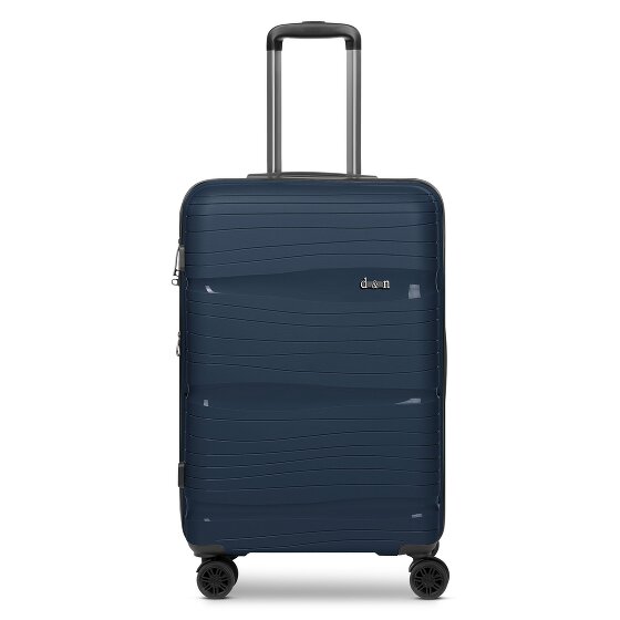 d&n Travel Line 4300-Plus 4 roulettes Trolley M 65 cm avec soufflet d'extension