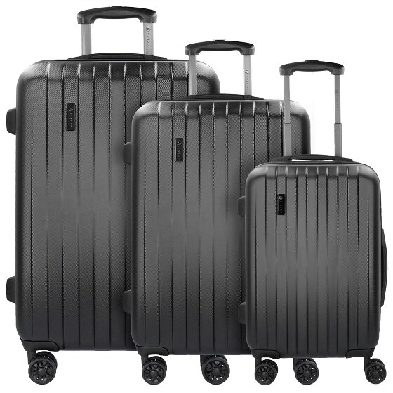 bugatti Lima 2.0 4 roues Set de valises 3 pièces