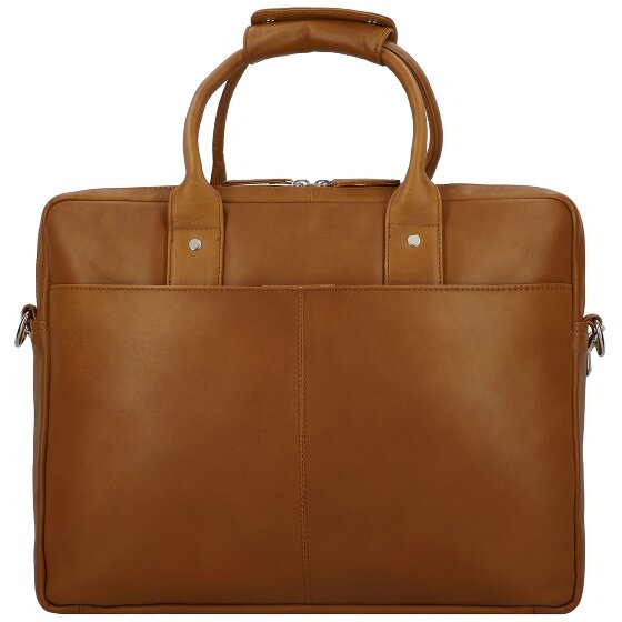 Dermata Porte-documents en cuir 39 cm Compartiment pour ordinateur portable