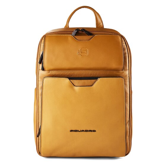 Piquadro Ael Daypack Cuir véritable 37 cm Compartiment ordinateur