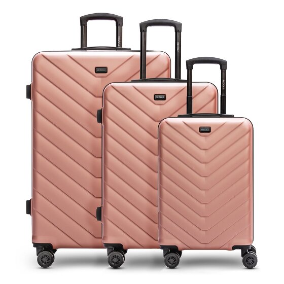 Redolz Essentials 07 3-SET 4 roulettes Set de valises 3 pièces