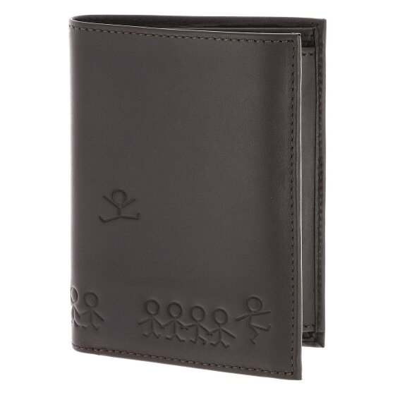 oxmox Leather Porte-monnaie Protection RFID Cuir véritable 10 cm