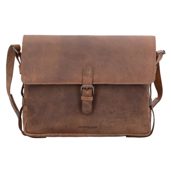 Harold's Messenger en cuir antique 35 cm