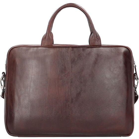 Dermata Porte-documents en cuir 39 cm Compartiment pour ordinateur portable