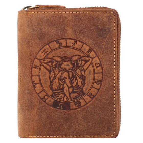 Greenburry Porte-monnaie Vintage Signe du zodiaque en cuir 10 cm