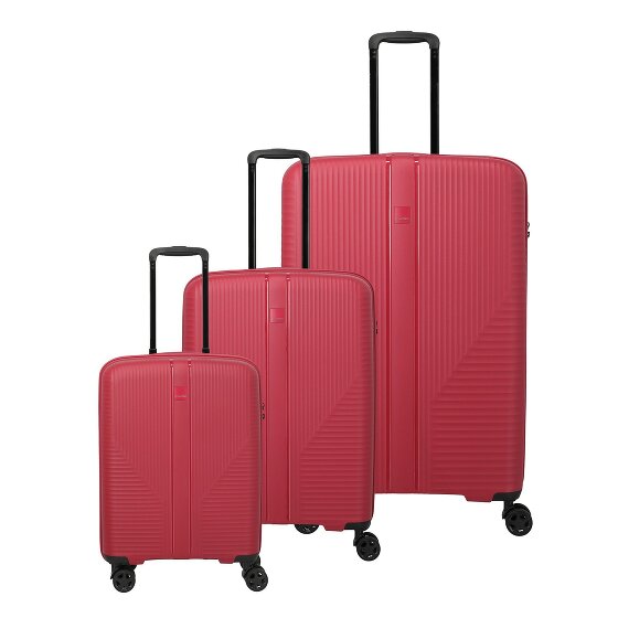 Travelite Air Stripe 4 roulettes Set de valises 3 pièces avec soufflet d'extension