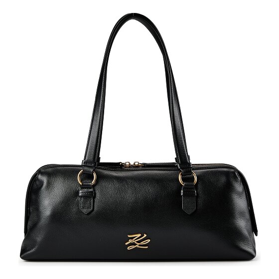 Karl Lagerfeld Autograph Sac à bandoulière Cuir véritable 35 cm