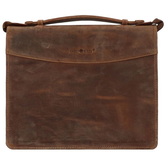 Greenburry Classeur à anneaux vintage en cuir 34 cm