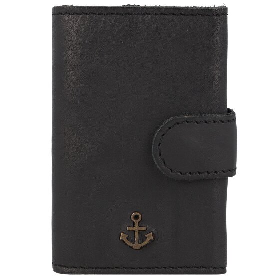 Harbour 2nd Anchor Love Robin 2 Étui pour cartes de crédit Protection RFID Cuir véritable 6 cm